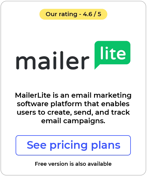 mailerlite review pricing