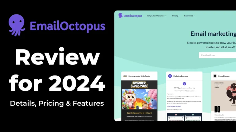 emailoctopus review - pricing - ratings - pros - cons - details - features - 2024