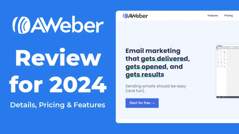 aweber review, details, pricing, pros, cons, features, rating, 2024